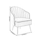 24.4"W Velvet Sloped Arms Barrel Chair with Basic Four Legs and Sewn Pillow Back Clearhalo 'Accent Chairs' 'accent_chairs' 'Chairs & Seating' 'furn' 'furn_accent_chairs' 'Furniture' 'Living Room Furniture' 5242912