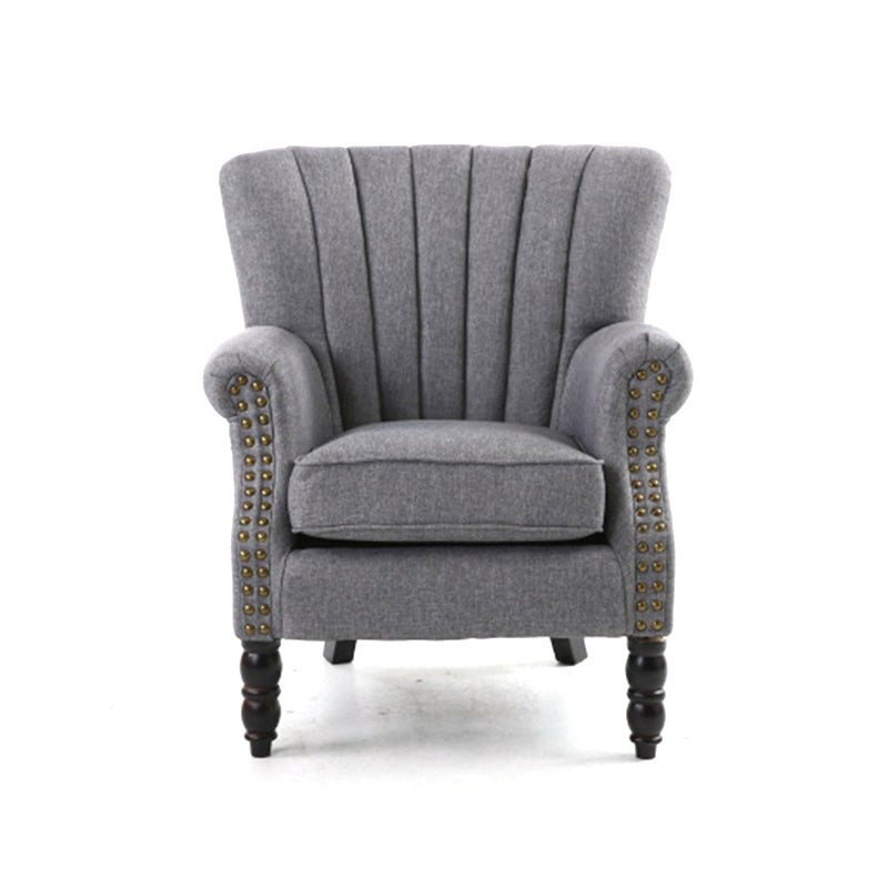 29.5"W Armchair Basic Four Leg Tufted Back Arm Chair for Living Room