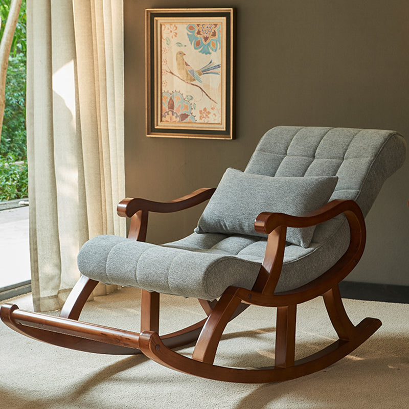 26.37 "L x 49.21" W x 35.03 "H gestoffeerde lounge stoel vast houten frame accentstoel