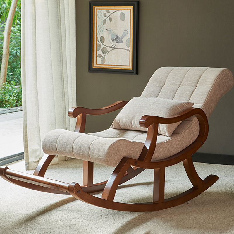 26.37 "L x 49.21" W x 35.03 "H gestoffeerde lounge stoel vast houten frame accentstoel