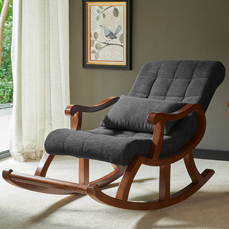 26.37 "L x 49.21" W x 35.03 "H gestoffeerde lounge stoel vast houten frame accentstoel