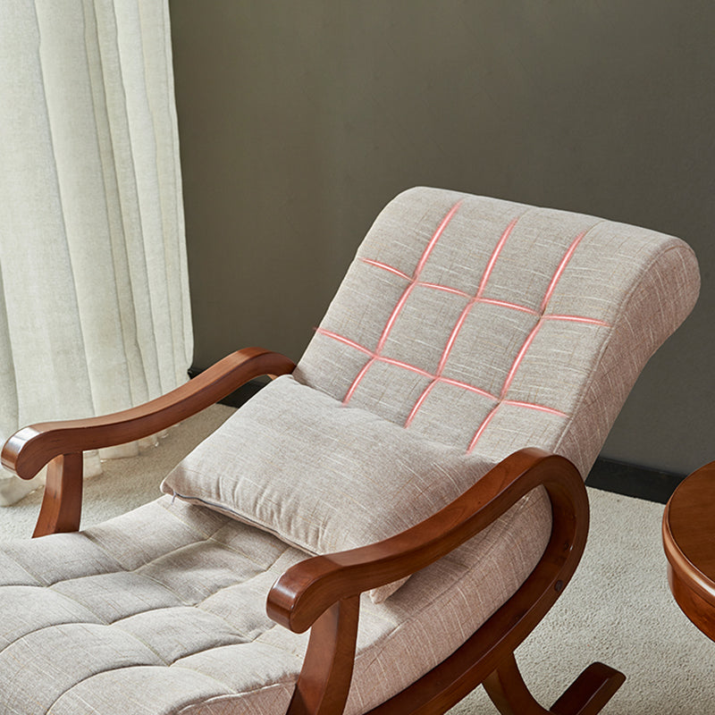 26.37 "L x 49.21" W x 35.03 "H gestoffeerde lounge stoel vast houten frame accentstoel