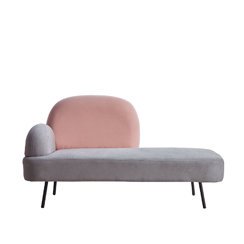 コンテンポラリーコットンブレンドシングルアームタイトバックライトグレーソファセット