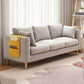 Contemporary Velvet Square Arm Sofa with Storage for Three People