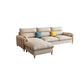 Scandinavian Beige Straight Arm Sofa/Sectional with Removable Cushions