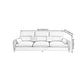 Scandinavian Beige Straight Arm Sofa/Sectional with Removable Cushions