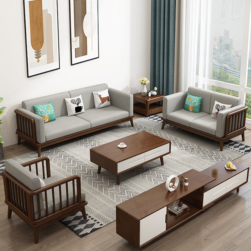 Linen Cushions Modern Sofa 31"W Square Arm Sofa for Living Room Clearhalo 'furn' 'furn_sofas' 'Furniture' 'Living Room Furniture' 'Sofa' 'sofas' 5243232