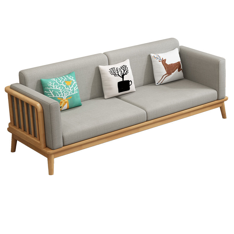 Linen Cushions Modern Sofa 31"W Square Arm Sofa for Living Room Clearhalo 'furn' 'furn_sofas' 'Furniture' 'Living Room Furniture' 'Sofa' 'sofas' 5243235