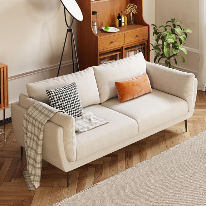 Mélange de coton Sofa moderne 33 "W canapé arrière pour le salon avec le bras de toit
