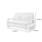 Contemporary Tight Back Sofa Bed Square Arm Fabric Sofa with Storage