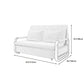 Contemporary Tight Back Sofa Bed Square Arm Fabric Sofa with Storage