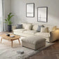 Fabric Living Room Square Arm Standard Cushions Contemporary Settee