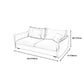 Fabric Living Room Square Arm Standard Cushions Contemporary Settee