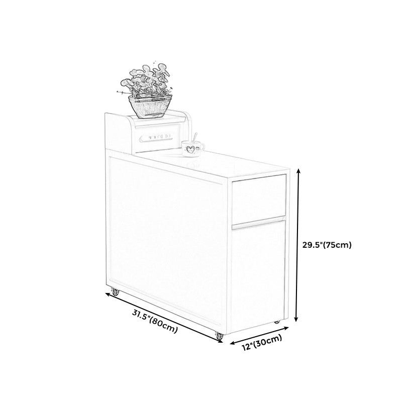 Rechteckiger Holz Beistelltisch zeitgenössischer Endtisch mit Lagerung für Wohnzimmer
