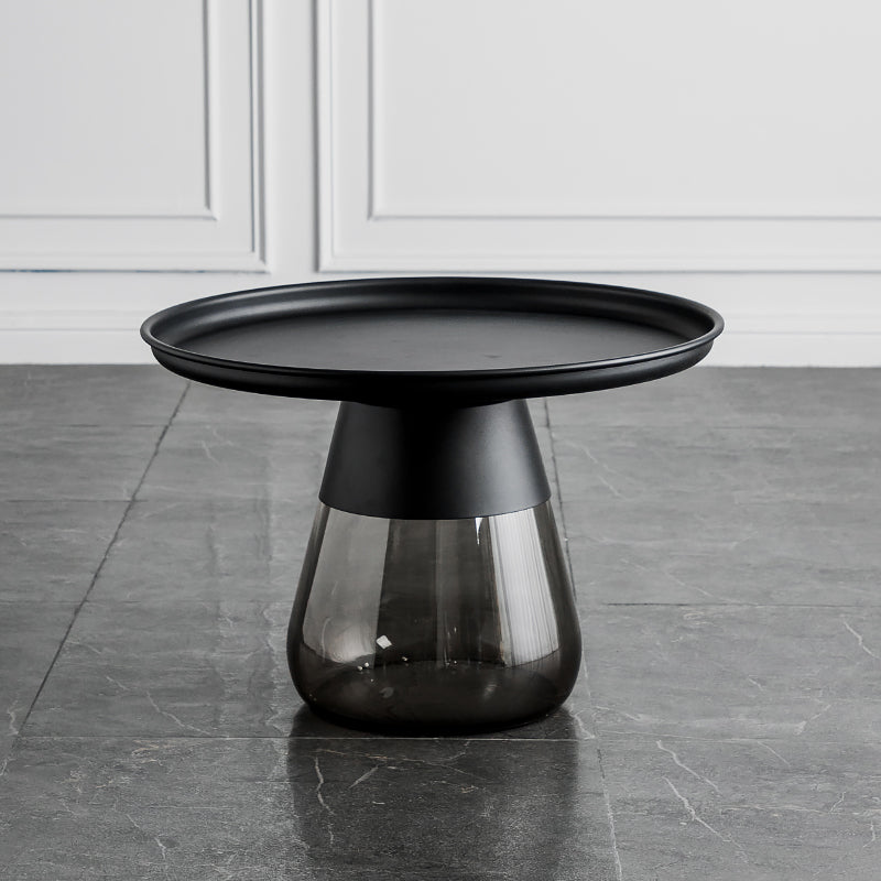 Tavolino con laterale rotondo in stile contemporaneo