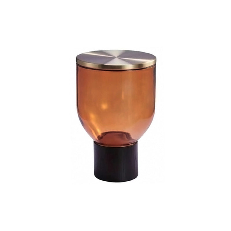 Tavolino laterale rotondo in stile contemporaneo