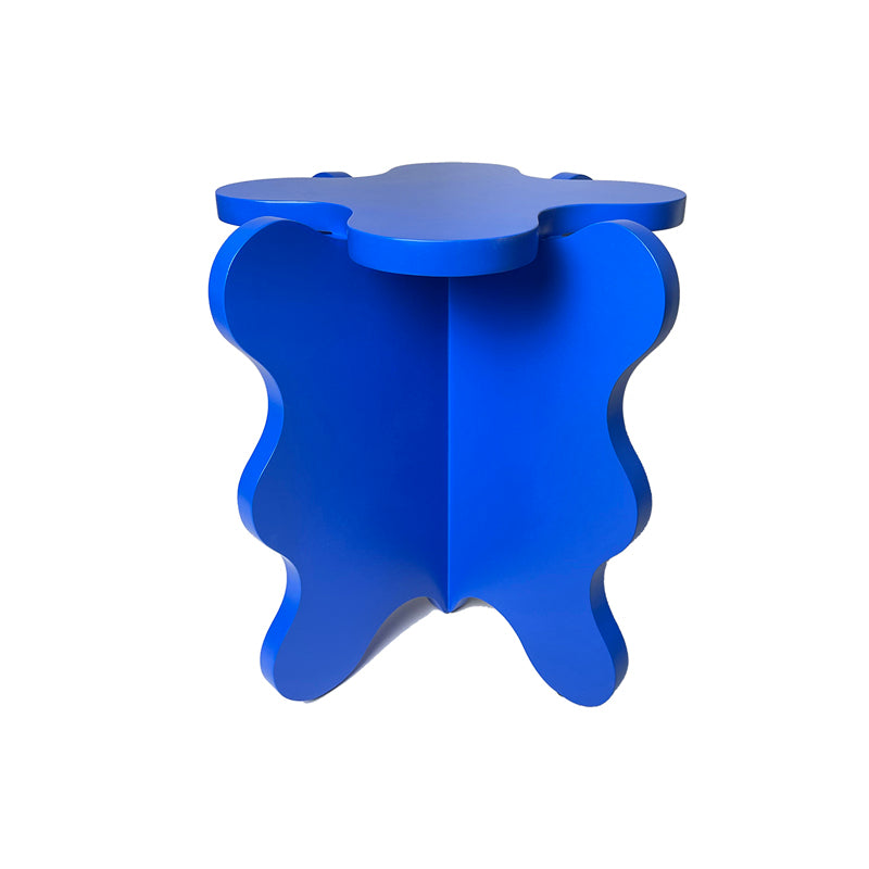 19.6" L X19.6" W X 19.6" H Modern Geometric Wood Side Table for Living Room