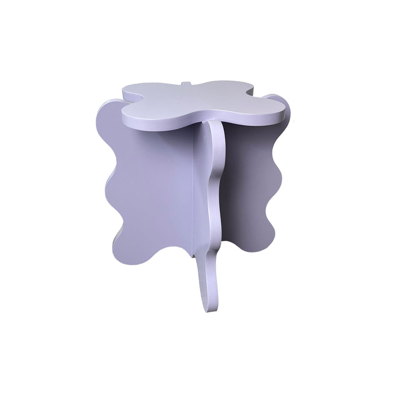 19.6" L X19.6" W X 19.6" H Modern Geometric Wood Side Table for Living Room