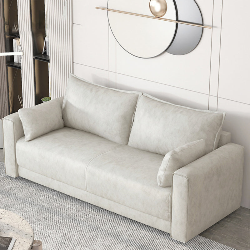Standaard echt leer en faux lederen down vul spons loveseat
