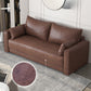 Standaard echt leer en faux lederen down vul spons loveseat