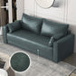 Standaard echt leer en faux lederen down vul spons loveseat