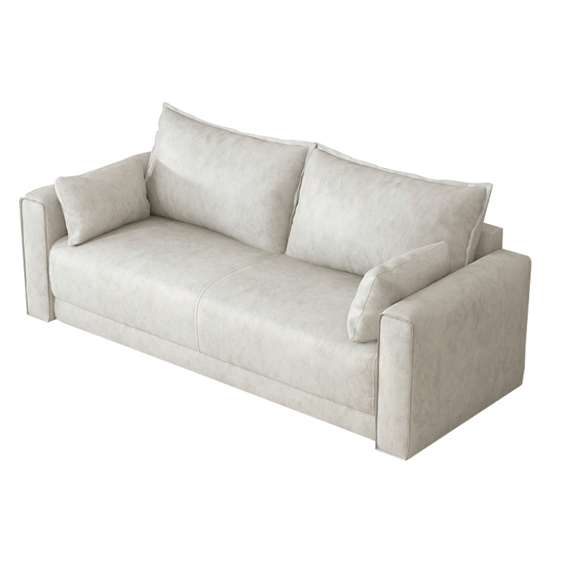Standaard echt leer en faux lederen down vul spons loveseat