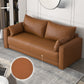 Standaard echt leer en faux lederen down vul spons loveseat