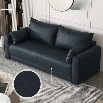 Standaard echt leer en faux lederen down vul spons loveseat