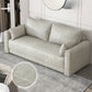 Standaard echt leer en faux lederen down vul spons loveseat