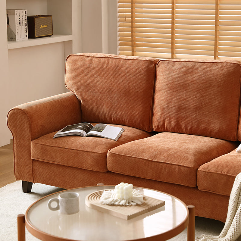 フレアアームモダンソファ33 "wソファリビングルームのためのゆるい背中