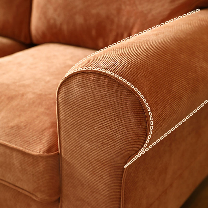 フレアアームモダンソファ33 "wソファリビングルームのためのゆるい背中