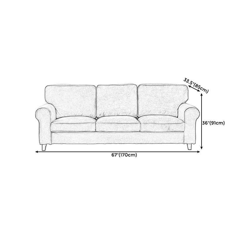 フレアアームモダンソファ33 "wソファリビングルームのためのゆるい背中