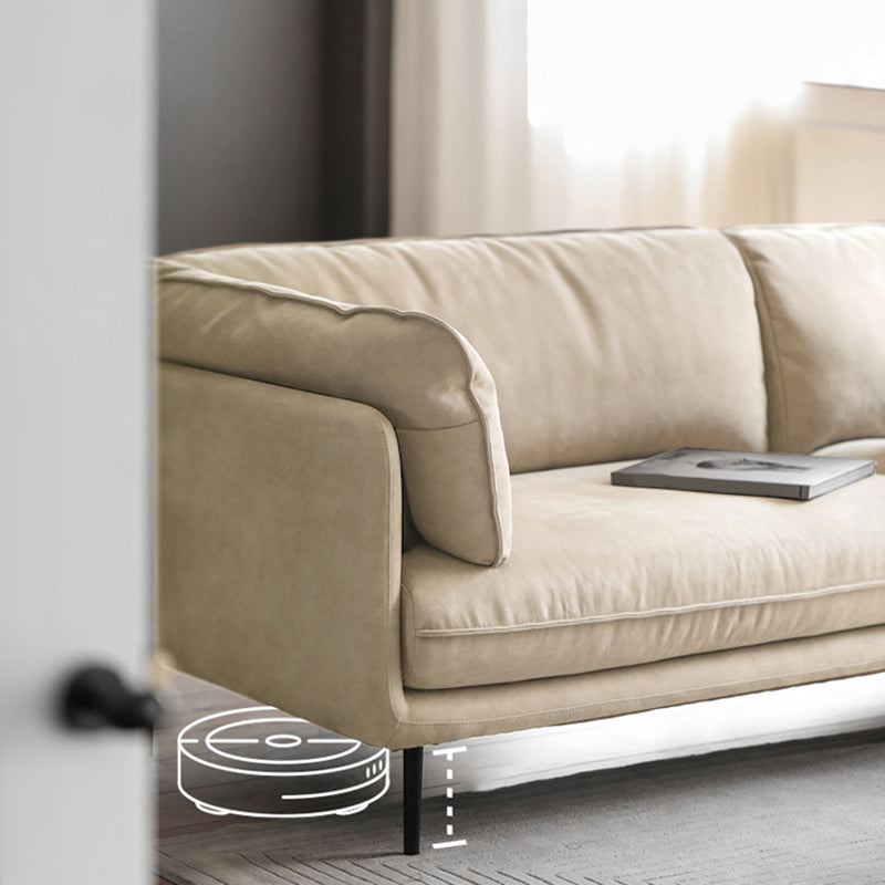 Art de tissu de style moderne et canapé rectangle de riz coriaceux blanc