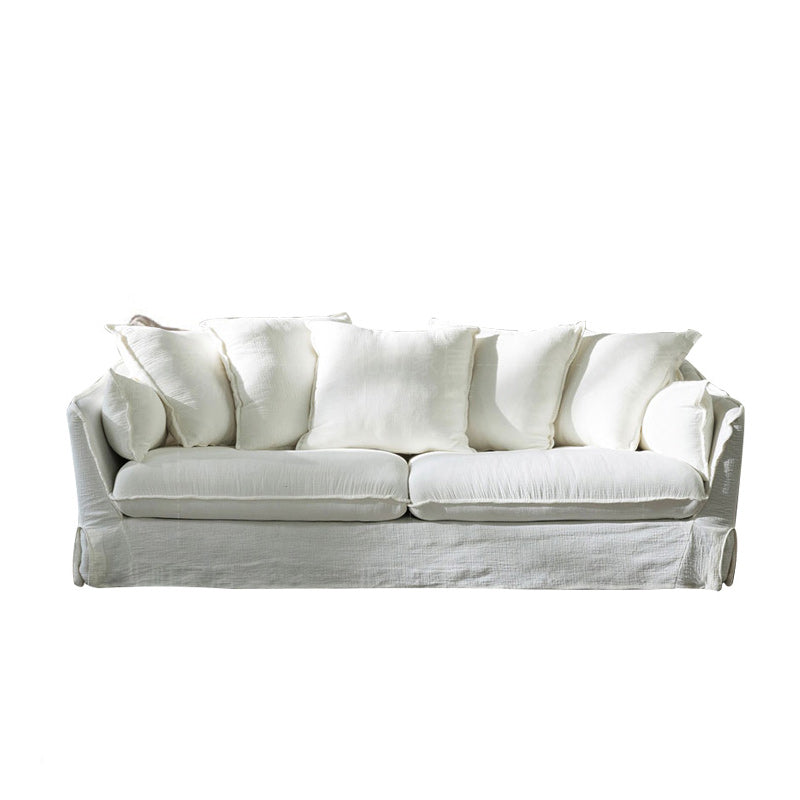 Canapé de bras en pente moderne avec oreillers de boîtier pour le salon, résistant aux taches