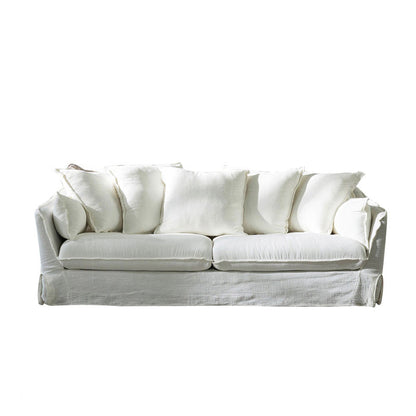 Canapé de bras en pente moderne avec oreillers de boîtier pour le salon, résistant aux taches