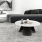 Slate and Metal Round 3 Legs Coffee Table Modern Table for Living Room Clearhalo 'Coffee & Accent Tables' 'Coffee Tables' 'coffee_tables' 'furn' 'furn_coffee_tables' 'Furniture' 'Living Room Furniture' 5243773