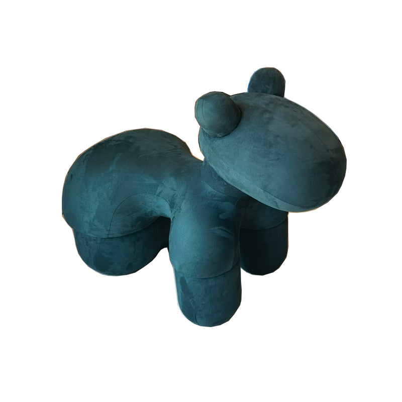 Modern Fabric Accent Chair Animal Armless Slipper Chair for Living Room Blackish Green Clearhalo 'Accent Chairs' 'accent_chairs' 'Chairs & Seating' 'furn' 'furn_accent_chairs' 'Furniture' 'Living Room Furniture' 5243872