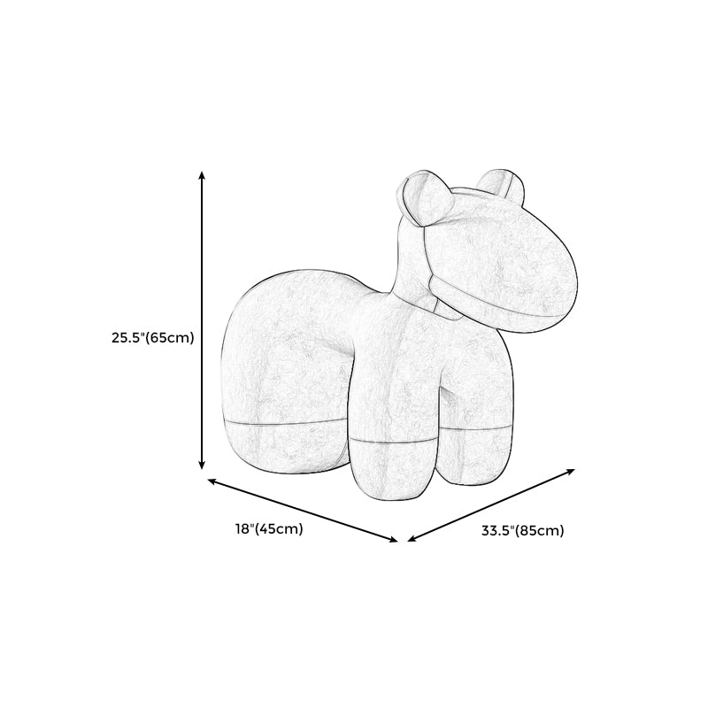 Modern Fabric Accent Chair Animal Armless Slipper Chair for Living Room Clearhalo 'Accent Chairs' 'accent_chairs' 'Chairs & Seating' 'furn' 'furn_accent_chairs' 'Furniture' 'Living Room Furniture' 5243876