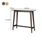 Modern vast hout bistro accent eettafel rechthoek indoor patio balk tafel