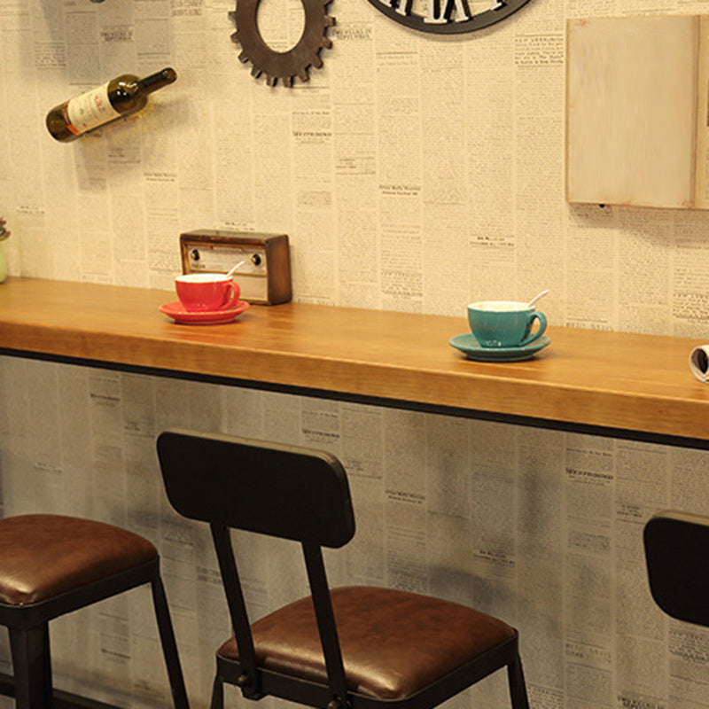 Industrial Rectangle Bistro Bar Desk Coffee Shop Trestle Bistro Bar Table Clearhalo 'Bar Furniture' 'Bar Tables' 'bar_tables' 'furn' 'furn_bar_tables' 'Furniture' 'Kitchen & Dining Furniture' 5245402