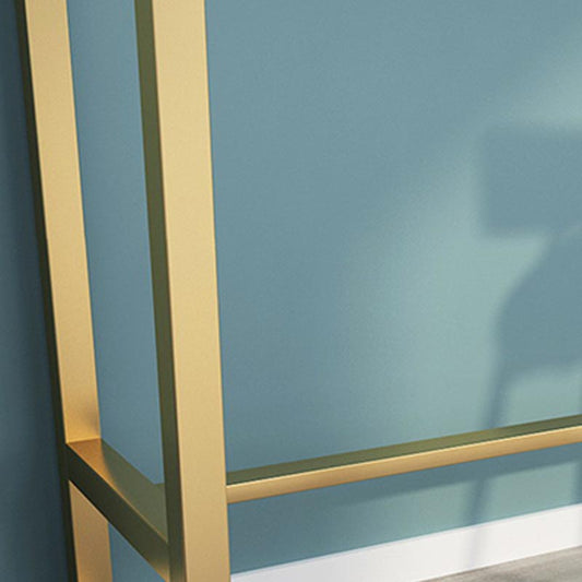 Contemporary Stone Top Bar Table 42-inch Height Iron Pedestal Bistro Table