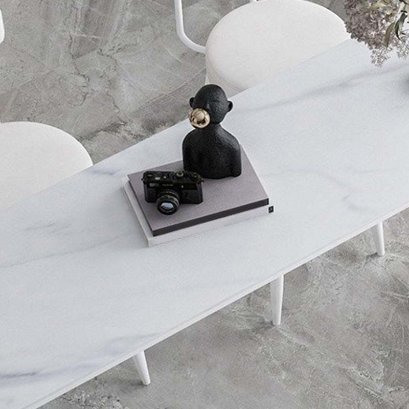 Nordic Style Stone Top Bar Table 42-inch Height Metal Pedestal Bistro Table Clearhalo 'Bar Furniture' 'Bar Tables' 'bar_tables' 'furn' 'furn_bar_tables' 'Furniture' 'Kitchen & Dining Furniture' 5245441