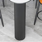 Nordic Style Stone Top Bar Table 42-inch Height Metal Pedestal Bistro Table Clearhalo 'Bar Furniture' 'Bar Tables' 'bar_tables' 'furn' 'furn_bar_tables' 'Furniture' 'Kitchen & Dining Furniture' 5245444