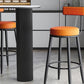 Nordic Style Stone Top Bar Table 42-inch Height Metal Pedestal Bistro Table Clearhalo 'Bar Furniture' 'Bar Tables' 'bar_tables' 'furn' 'furn_bar_tables' 'Furniture' 'Kitchen & Dining Furniture' 5245445