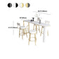 Nordic Style Stone Top Bar Table 42-inch Height Metal Pedestal Bistro Table Clearhalo 'Bar Furniture' 'Bar Tables' 'bar_tables' 'furn' 'furn_bar_tables' 'Furniture' 'Kitchen & Dining Furniture' 5245452
