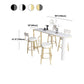 Nordic Style Stone Top Bar Table 42-inch Height Metal Pedestal Bistro Table Clearhalo 'Bar Furniture' 'Bar Tables' 'bar_tables' 'furn' 'furn_bar_tables' 'Furniture' 'Kitchen & Dining Furniture' 5245454