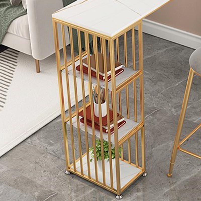 Modern Style Bar Table Stone Storage Top Pub Table for Living Room Clearhalo 'Bar Furniture' 'Bar Tables' 'bar_tables' 'furn' 'furn_bar_tables' 'Furniture' 'Kitchen & Dining Furniture' 5245464