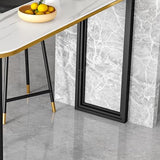 Glamstil Oval Stone Top Pub Tabelle 42 Zoll Höhe Island Tisch