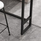 Contemporary Bar Table 42-inch Height Stone Top Bistro Table with Pedal Clearhalo 'Bar Furniture' 'Bar Tables' 'bar_tables' 'furn' 'furn_bar_tables' 'Furniture' 'Kitchen & Dining Furniture' 5245512