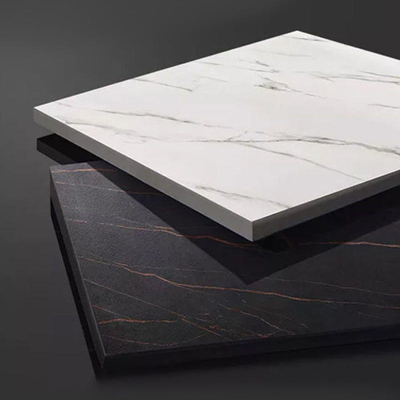 Mesa de comedor de barra de piedra Mesa de bar Glam con pedestal doble para la cocina de la sala de estar